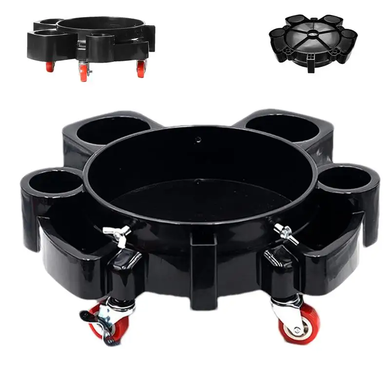 

Автомобильный ролик-ведро, многофункциональная тележка на 5 колесах для мойки автомобиля