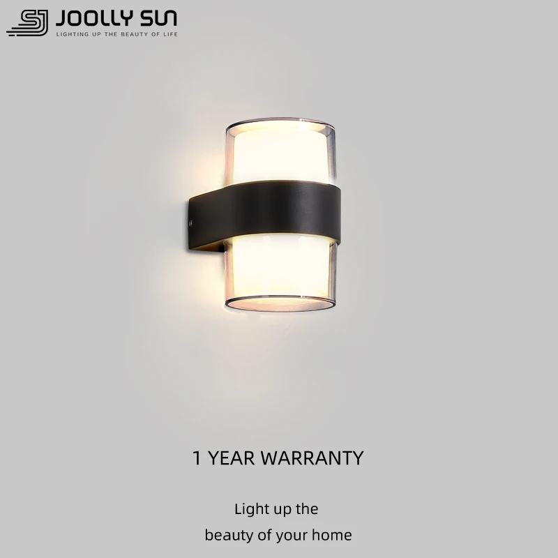 

Уличный настенный светильник Joollysun для дома, двора, балкона, современные светодиодный лампы, водонепроницаемые IP55, алюминий, 90-260 в