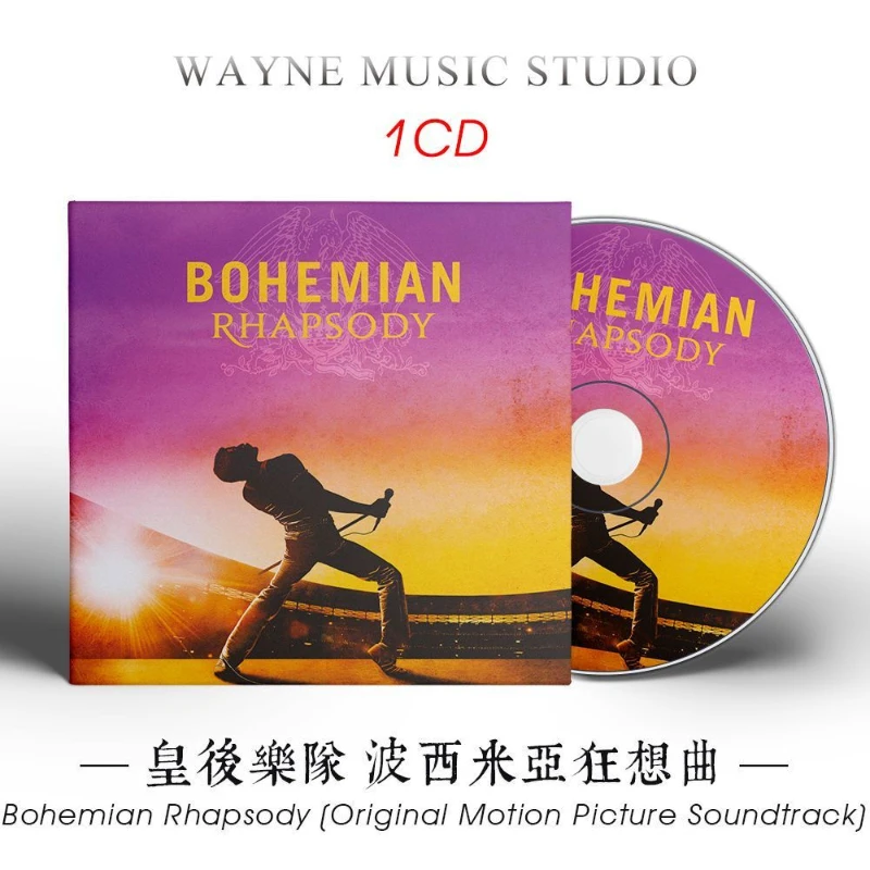 Фото Коллекционный CD-диск с музыкой Queen из фильма «Богемская рапсодия», сборник лучших хитов, OST-альбом, CD для косплея, Walkman, автомобильные саундтреки, подарочная коробка №1