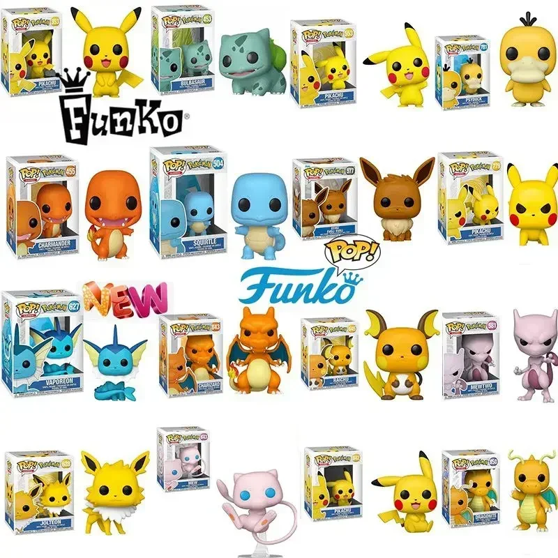Фото FUNKO POP Игра Покемон Аниме Персонаж CUBONE 596 #   Vaporeon 627 #   Raichu 645 #   Mew643 #   Виниловая фигурка, коллекция игрушек в подарок №2