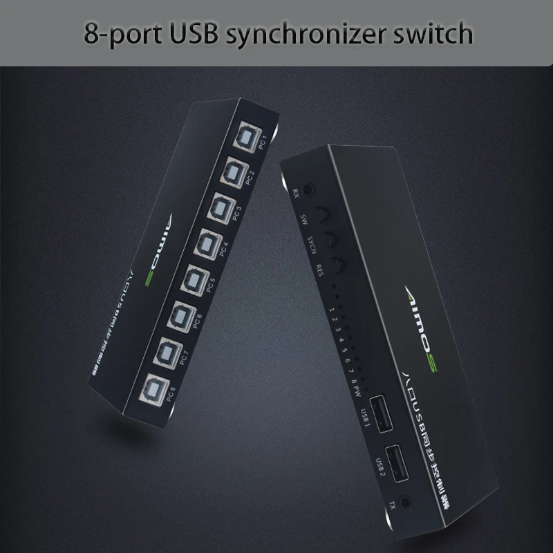 

8-портовый USB-синхронизатор, переключатель, адаптер USB-синхронного контроллера, Интернет-разветвитель, адаптер USB, переключатель локальной сети