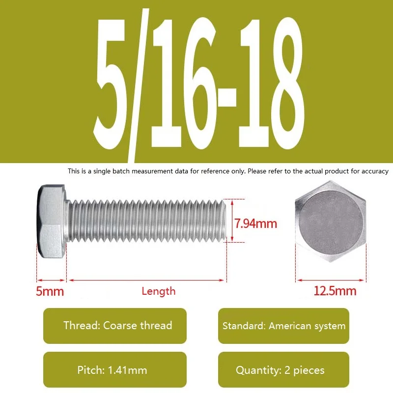 

Винты с шестигранной головкой из нержавеющей стали 304