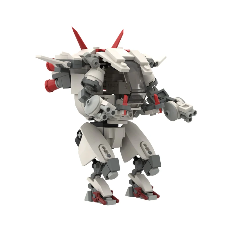 Игрушка-конструктор MOC белый кролик D.va Stormbringer 88