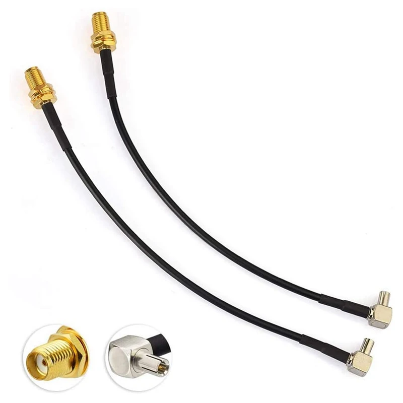 

4G Antenna SMA Female To TS9 Male Adapter Cable 15Cm 2PCS For External Antenna Router Huawei E5372 E5577 E5786 E5787