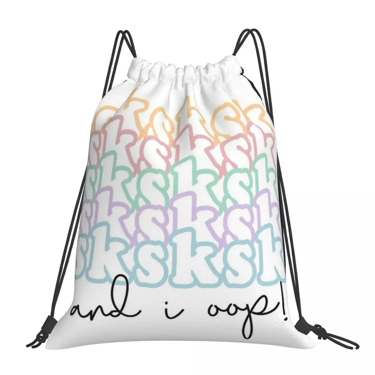 SKSKSK And I Oop рюкзаки VSCO для девушек повседневные Портативные Сумки на шнурке сумка с