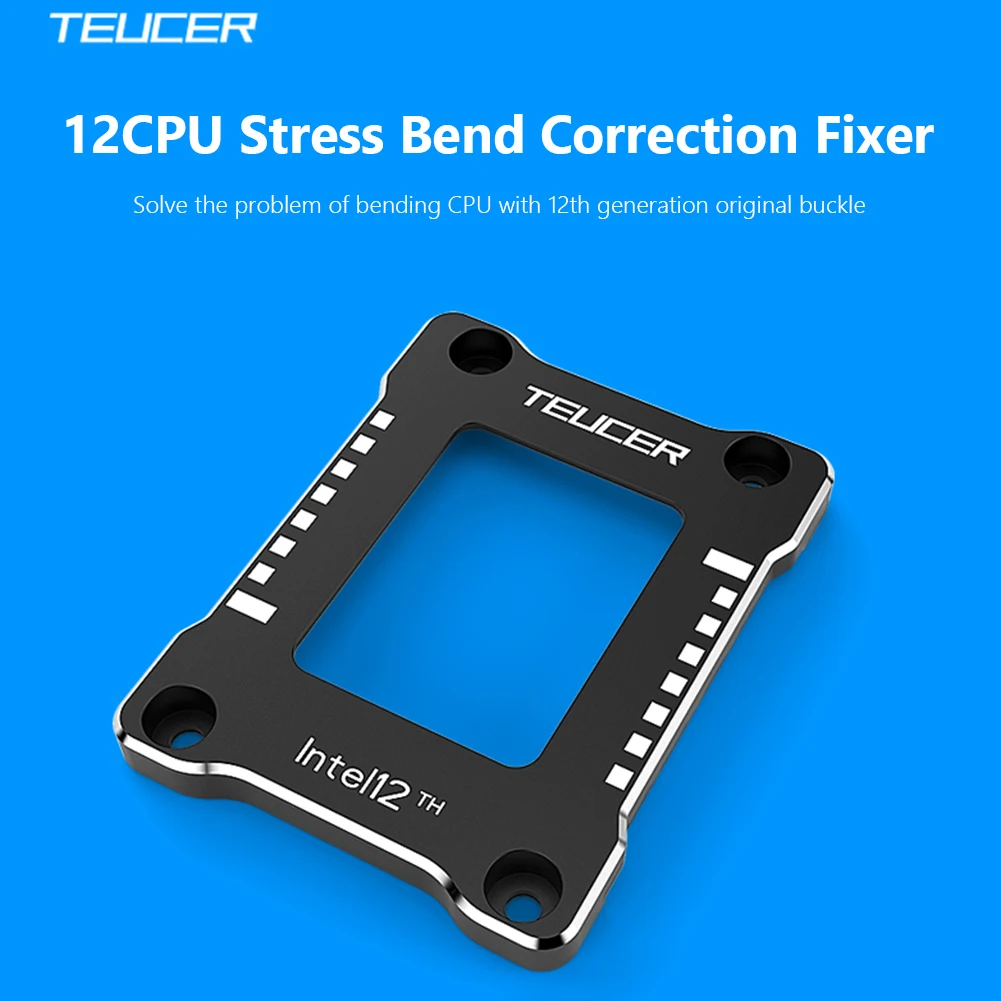 

TEUCER LGA1700-BCF Intel12 Generation CPU Bending Correction Fixing Buckle Aluminum Alloy CNC Fix Backplane Thermal With Wrench