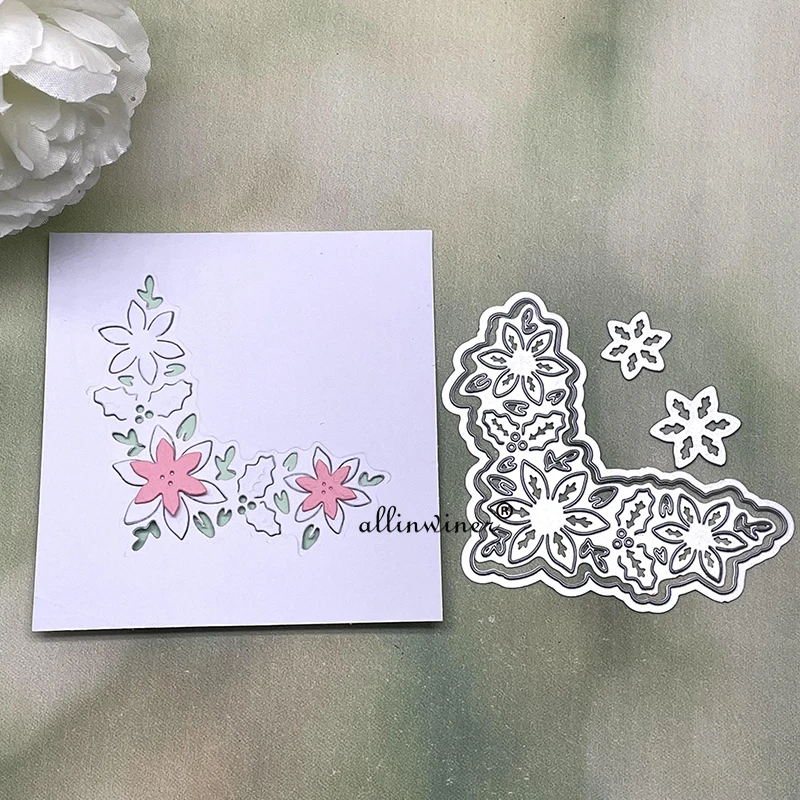 

Цветочное украшение, металлические Вырубные штампы для рукоделия, скрапбукинга, альбома, бумаги, вырубки для тиснения