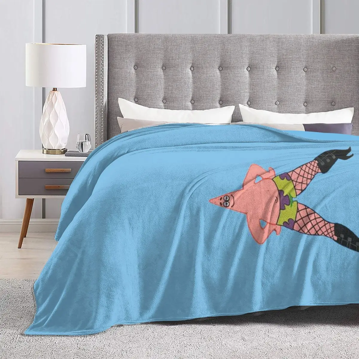 Ультрамягкое Флисовое одеяло Патрик в рыбьих сетках