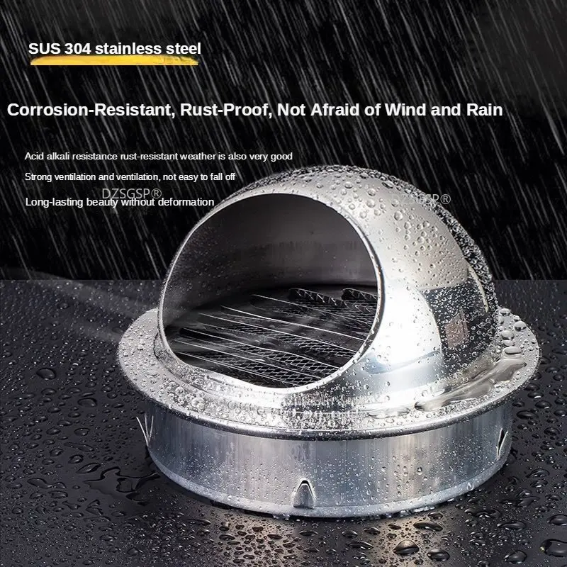 

Вытяжка из нержавеющей стали 304, вытяжка для вентиляции и вентиляции, Вытяжная труба, внешняя вытяжная труба из ПВХ