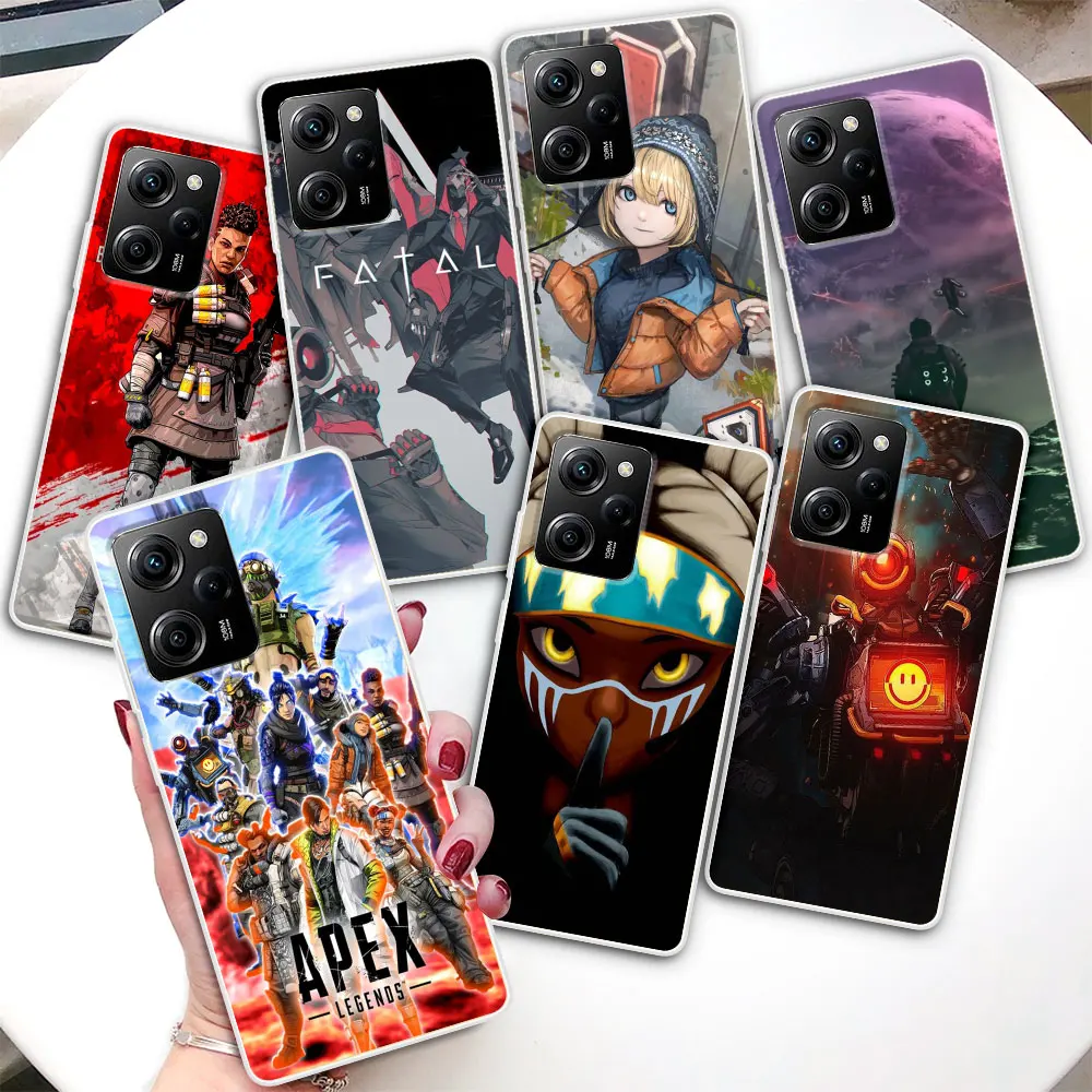

Прозрачный чехол для Xiaomi Poco X5 X3 NFC M4 X4 Pro 5G Cases M3 F3 F2 M2 Pocophone F1, силиконовый чехол для телефона Apex Legends Game