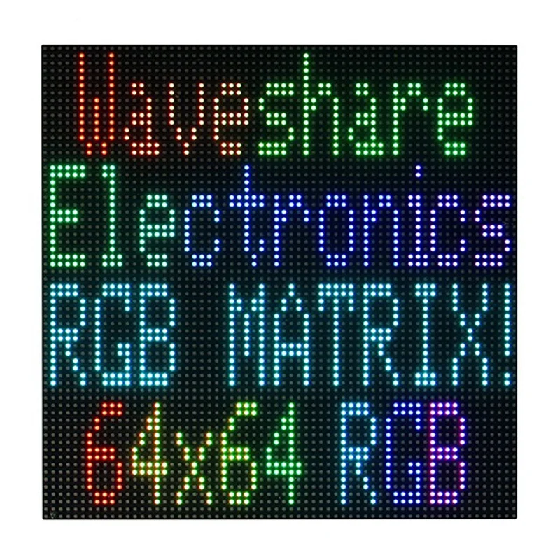 Waveshare для Raspberry Pi светодиодный дисплей с точечной матрицей RGB-подсветка