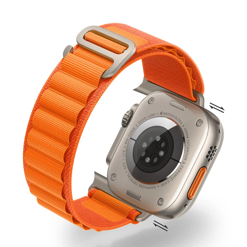 Фото Ремешок Alpine для Apple watch band 49 мм 45 мм 41 мм 44 мм 40 мм 42 мм 38 мм 44 49 45 мм, браслет для iWatch series Ultra 7 6 3 se 8 №2