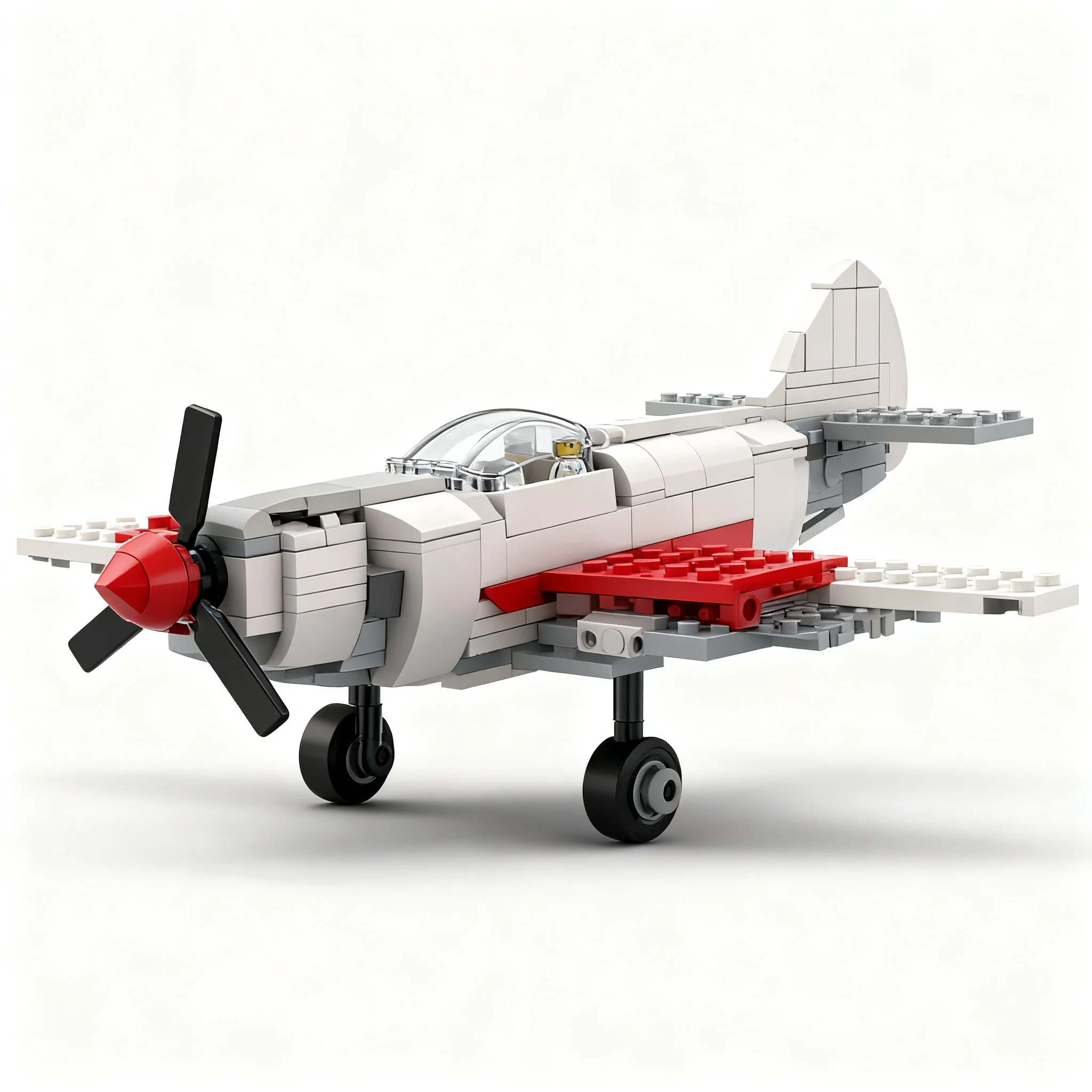 Фото 350 деталей MOC Creator: Модель истребителя МиГ-3 Микояна-Гуревича, конструктор, архитектурная модель, идея для рождественского подарка, развивающий конструктор №2