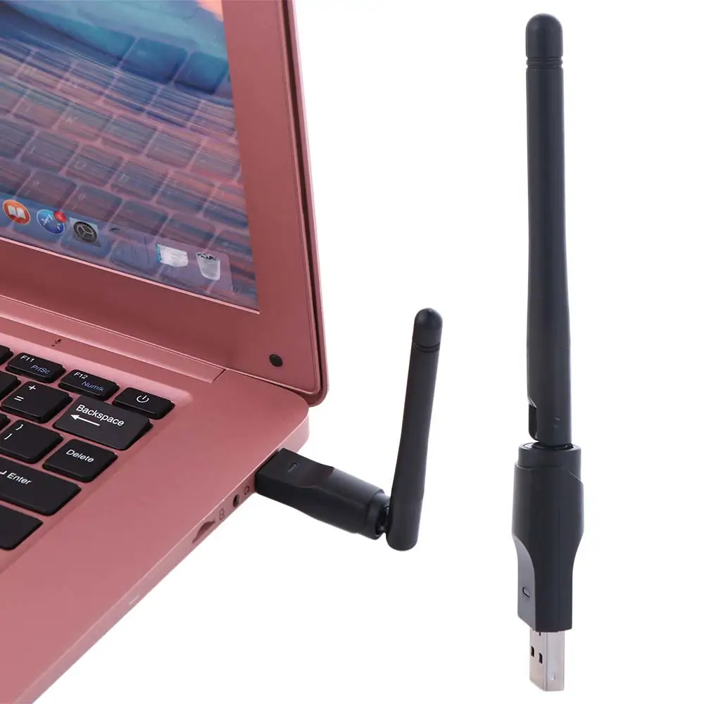 Фото Wi-Fi адаптер 150 Мбит/с MT7601, сетевая карта USB 2.4 ГГц 150 Мбит/с, USB Wi-Fi адаптер с LED-индикатором, приемник Wi-Fi MT7601/8188 №2