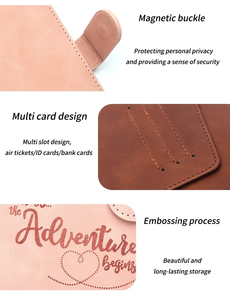 Обложка для паспорта с RFID-защитой дорожный Держатель зажим билета и