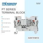 Провод разъем PT2.5 Push-In Termin 2,5 мм кабель без отвертки пружинный разъем Электрический NS35 din-рейка клеммный блок 10 шт PT 2,5