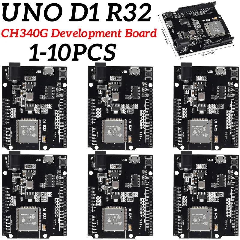 Carte Développement DollaTek UNO R3 ESP32 WiFi Bluetooth D1 R32 CH340G - Idéale Arduino