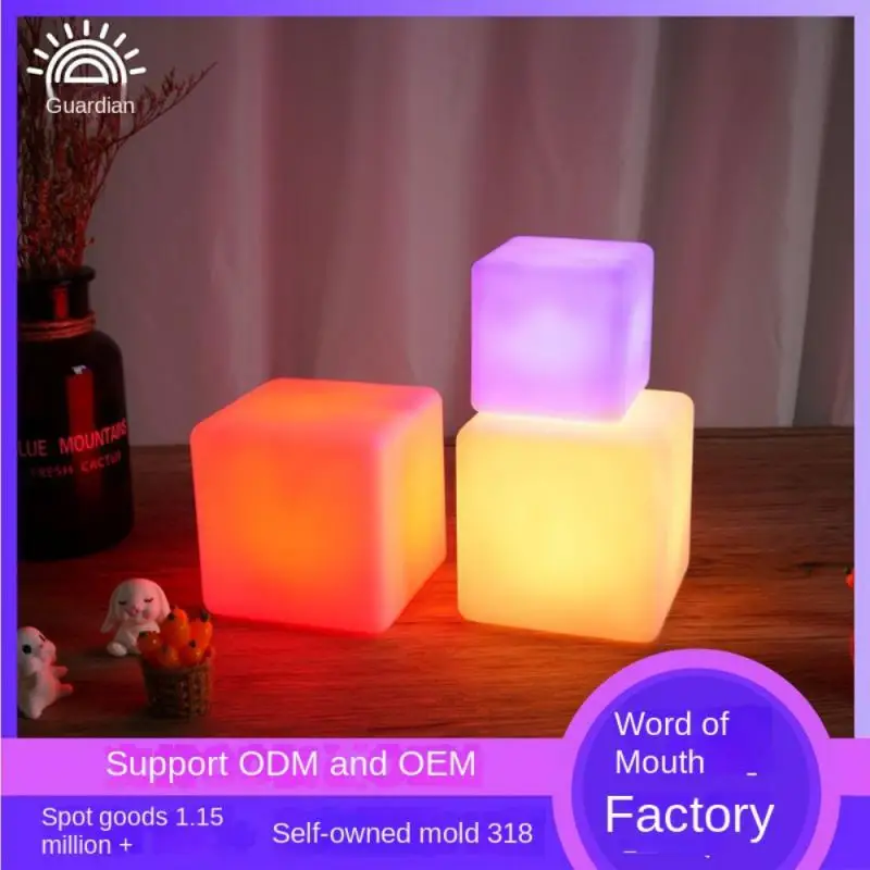

Usb Backlight Closet Cabinet Light Small Water Cube Lamp Cosmic Cube Lights Mini Toilet Wall Lights Lamps Colorful Festival Toy