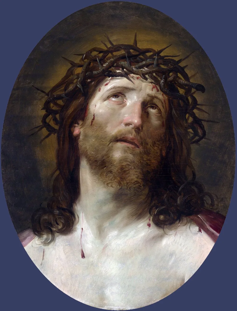 

TOP Religious ART- Christ jesus portrait oil painting print work--good quality art PAINTING on canvas--free shipping cost