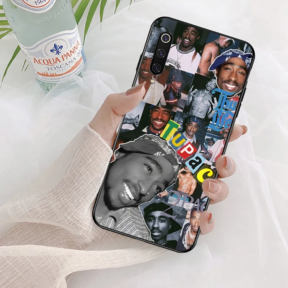 Rap Singer Tupac Shakur Phone Case For Xiaomi Mi 5X 8 9 10 11 12 Lite Pro 10T PocoX3pro PocoM3 Note