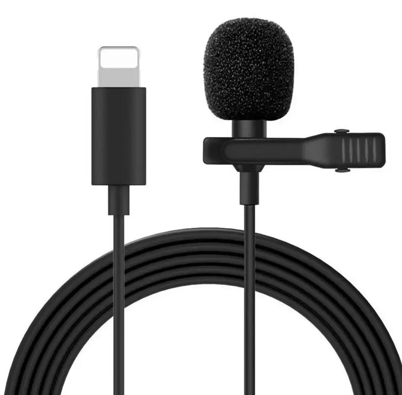 Универсальный мини-микрофон для iPhone/Type-c/3 5 мм микрофон записи с шумоподавлением
