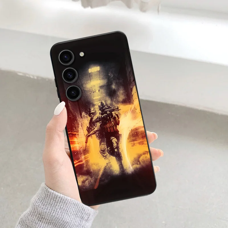 Матовый чехол для телефона Samsung Galaxy S23 5G S22 S21 S20 Ultra S10 Plus FE Note 20 10 9 армейский солдат