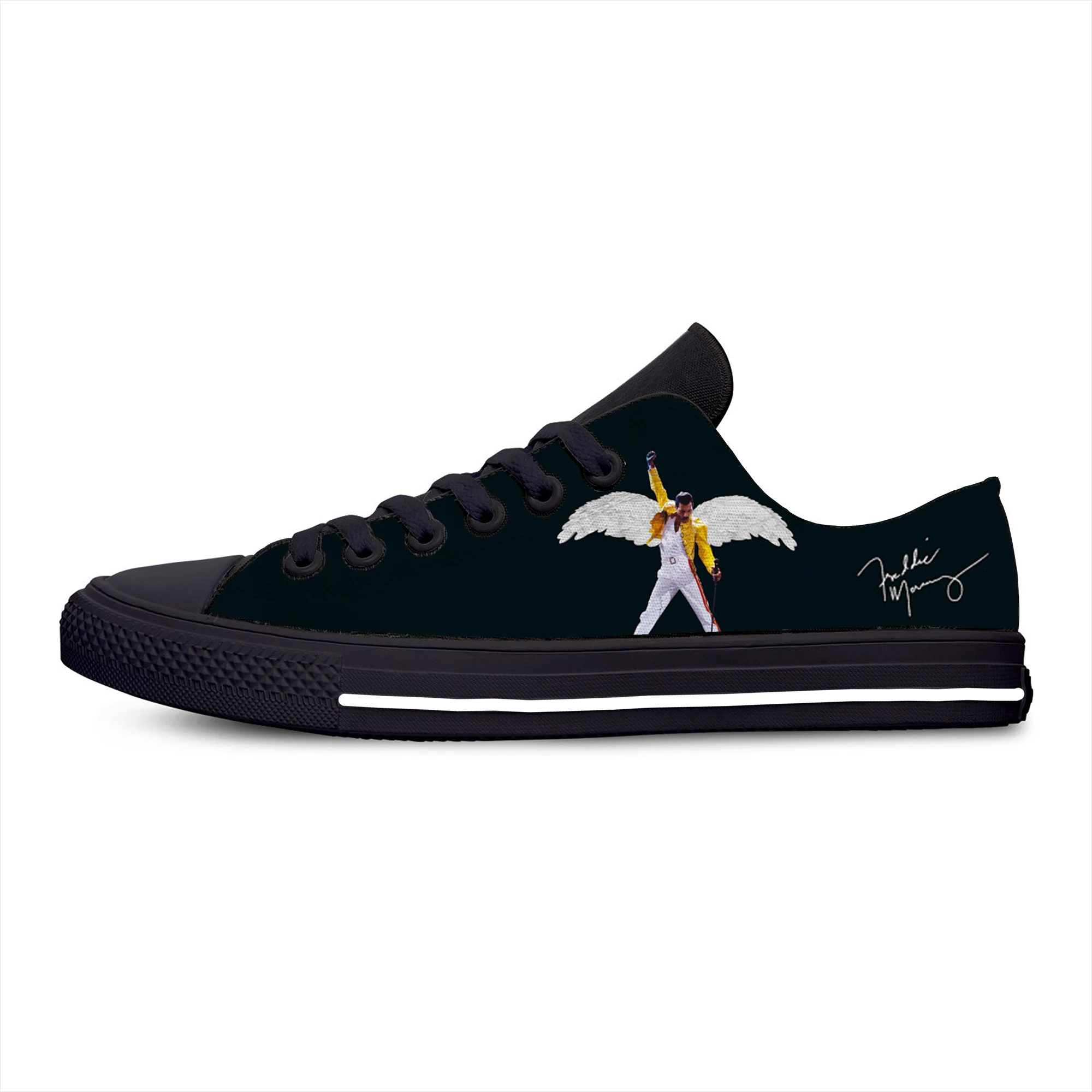 

Hot Freddie Mercury Rock Singer Hot Fashion Board Shoes Classic Casual Shoes Breathable Men Women Low Top Lightweight Sneakers