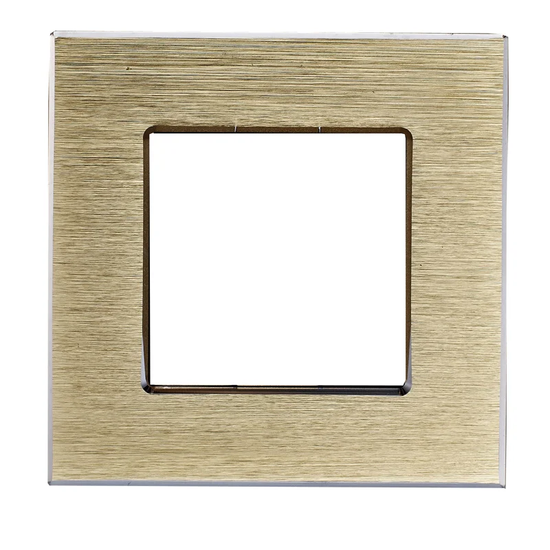 

Три цвета 86*86 мм Одиночная двойная Тройная четверная алюминиевая рамка для разъема