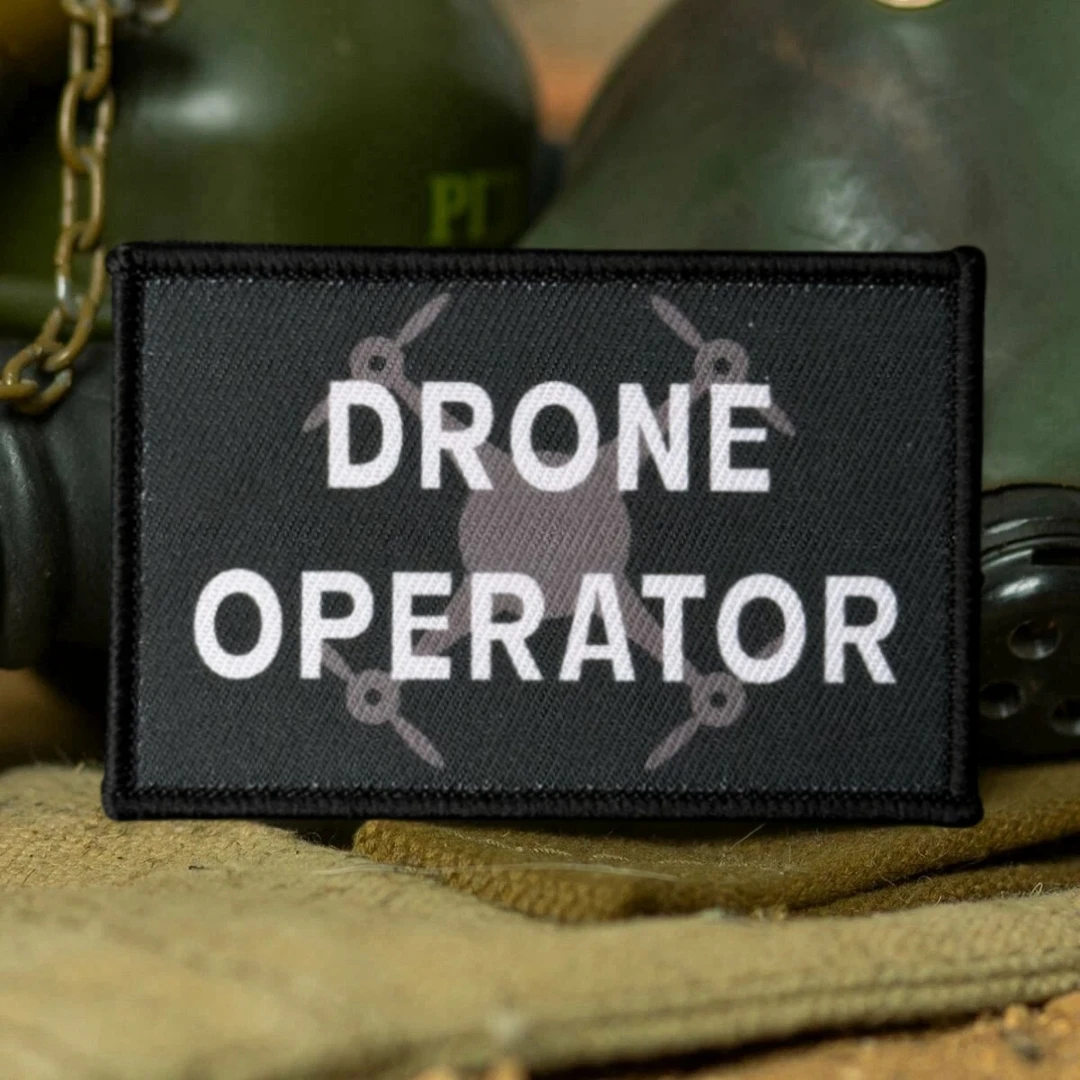 Фото Тактическая нашивка Drone Operator Morale с принтом на липучке для одежды, наклейка на военный армейский рюкзак №5