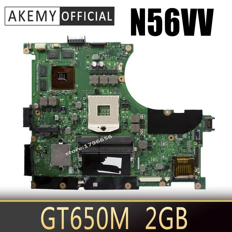 

Akemy For N56VV ASUS N56VM N56VZ N56VB N56VV N56V laptop motherboard 100% work mainboard GT650M GT630M GT635M 2GB Random deliver