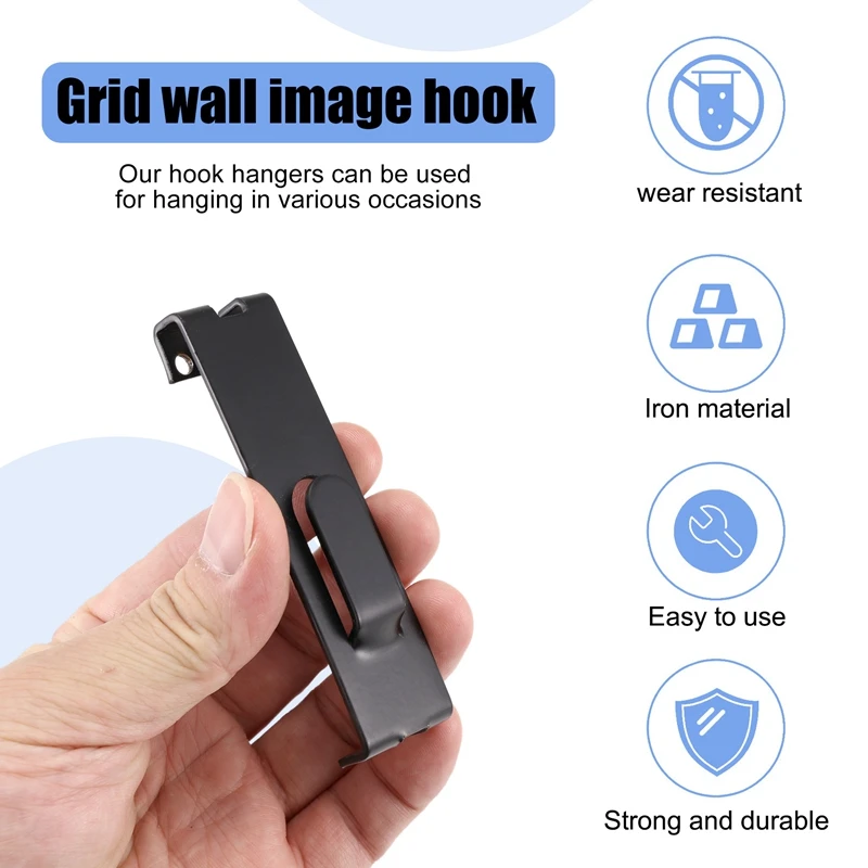 20 шт. сетчатые крючки для стены настенные картин вешалки панели дисплея планка