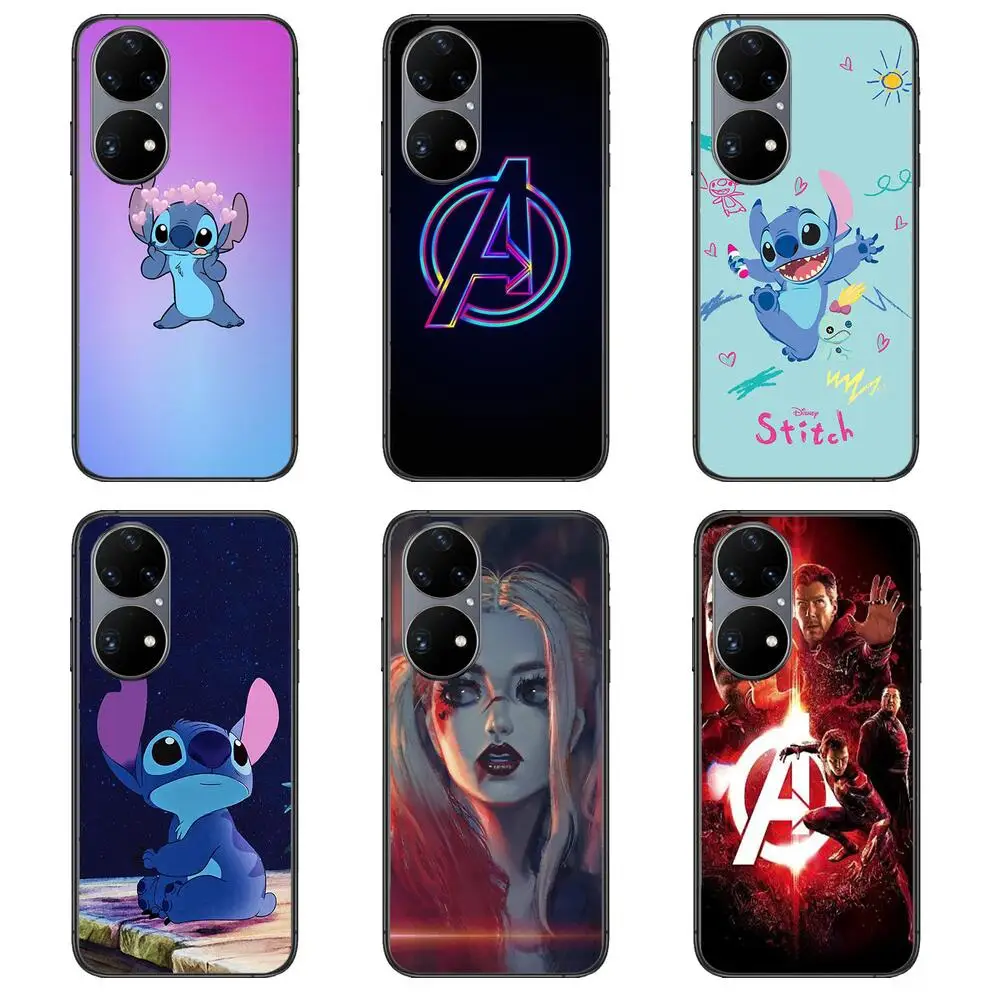 

The Avengers Harley quinn girl Stitch soft phone cover for Huawei P40 Pro lite 5g P30 P Smart Z 2019 P10 P20 P50 phone case