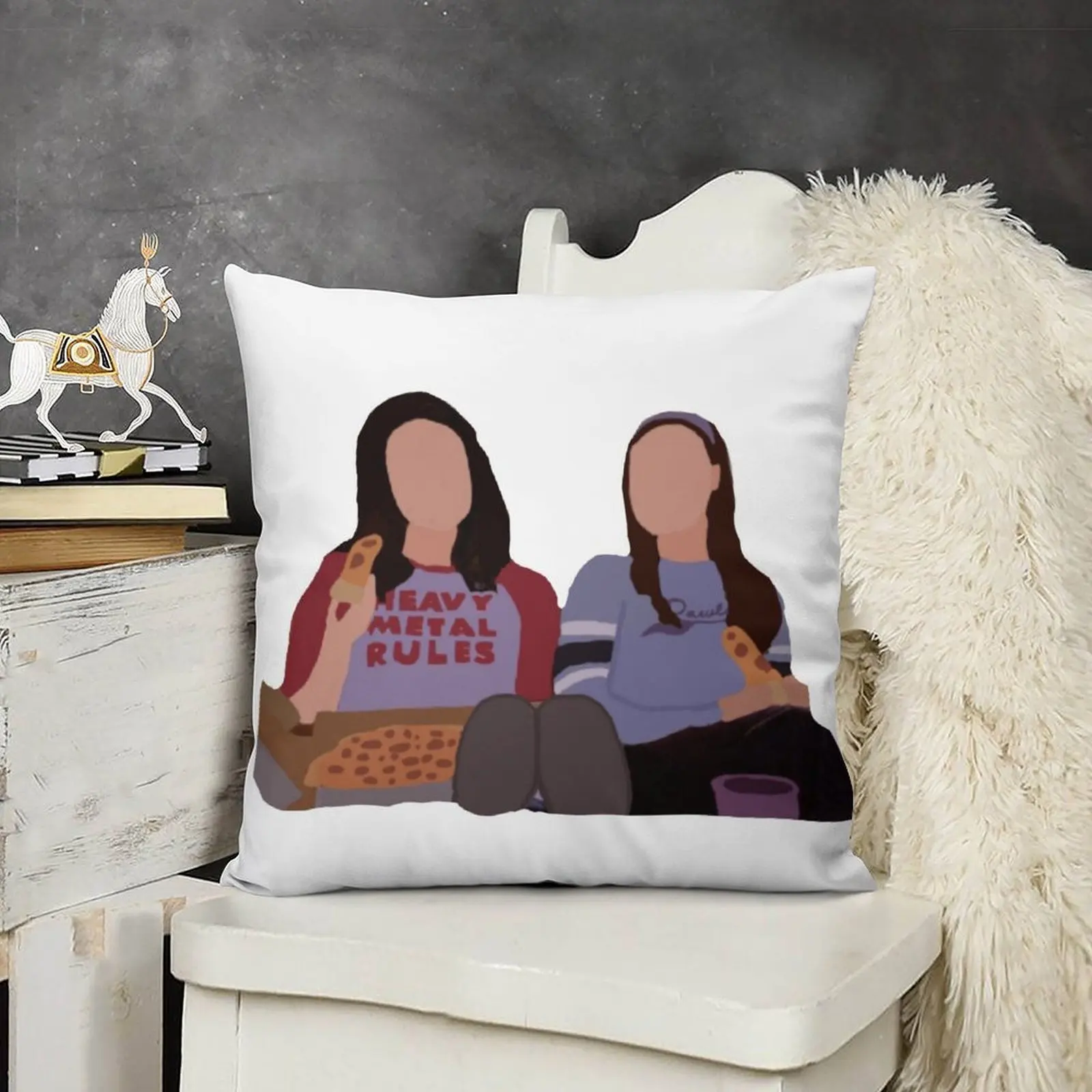 Цифровая декоративная подушка Lorelai и Rory Gilmore декоративные подушки для гостиной