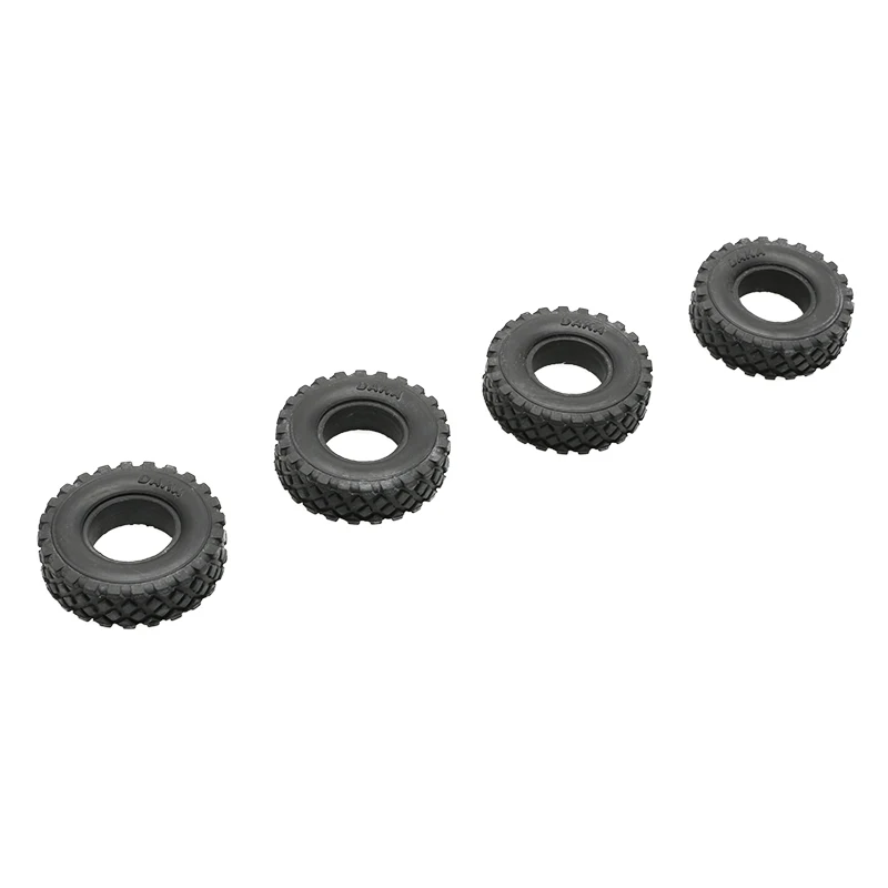 

4PCS Diameter 55mm Width 15mm Solid Rubber Tires Climbing Gravel Wheel Tyre for 1:24 RC Heavy Truck Model DIY Modified Tire