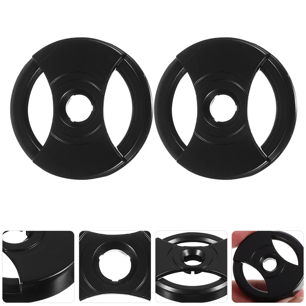 

2 Pcs Record Round Fitting Rpm Adapter Accessories Supplies Plastic Vinyl Accessory