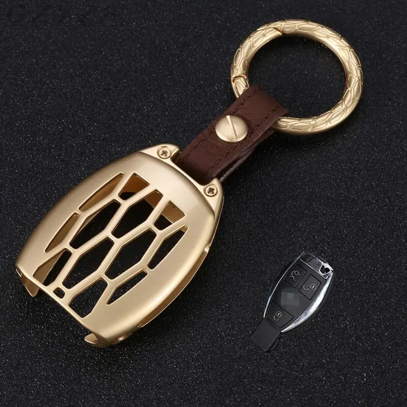 

Zinc Alloy Key Case Cover For Mercedes Benz B200 C180 E260L S320 GLK300 CLA CLS S400 Fob Keychain Ring Car Styling