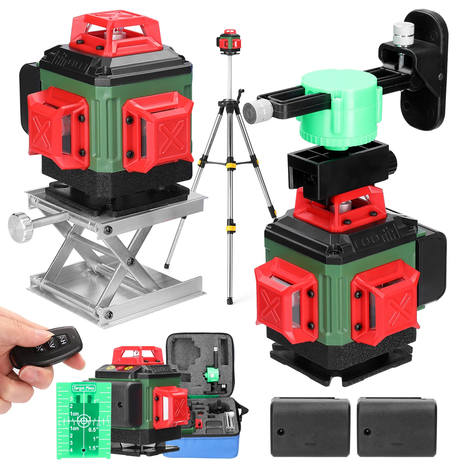 

Multifunctional 16 Lines Laser Level Leveling Tool Vertical Horizontal Crosslight 3° elf-Leveling Laser Levels 360