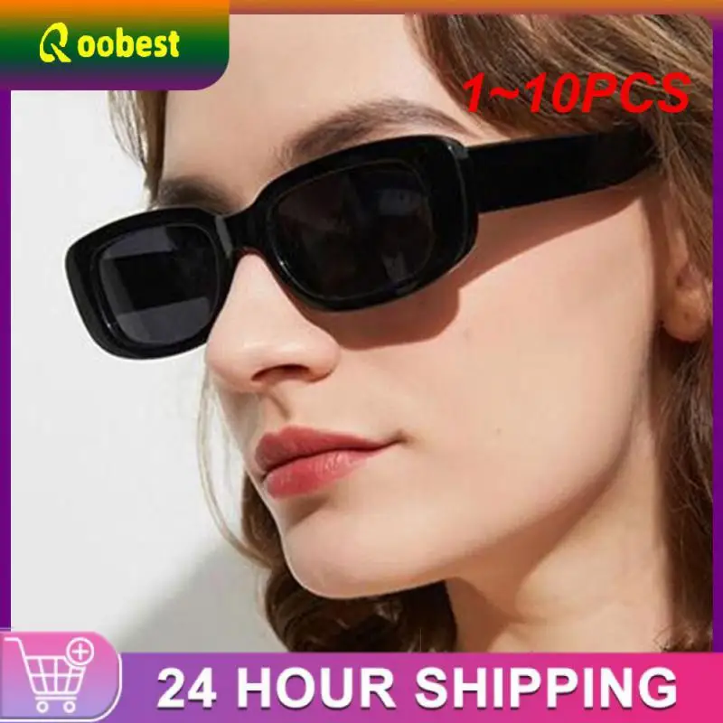 

1~10PCS Women Rectangle Vintage Sunglasses Brand Designer Retro Points Sun Glasses Female Lady Eyeglass Cat Eye Driver Goggles