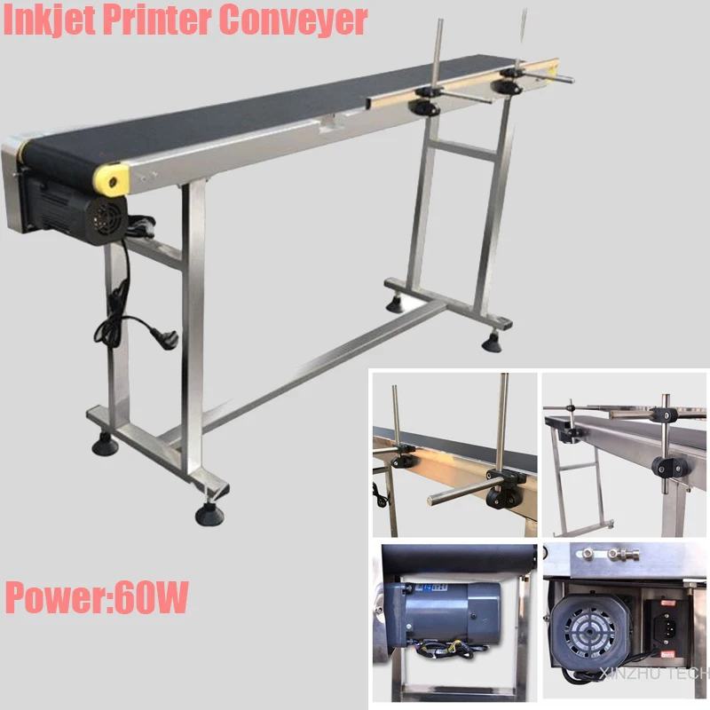 

Conveyor Belt Fiber Laser Marking Machine Stainless Steel Inkjet Conveyor Printer for Food Drinking Stiker 1000mm*400mm*750mm