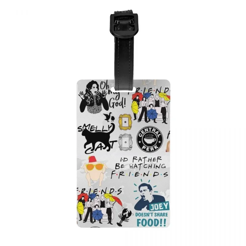 

Забавные коллажи для багажа для чемоданов, модные бирки для багажа для ТВ-шоу, Обложка для личной безопасности, идентификационная этикетка