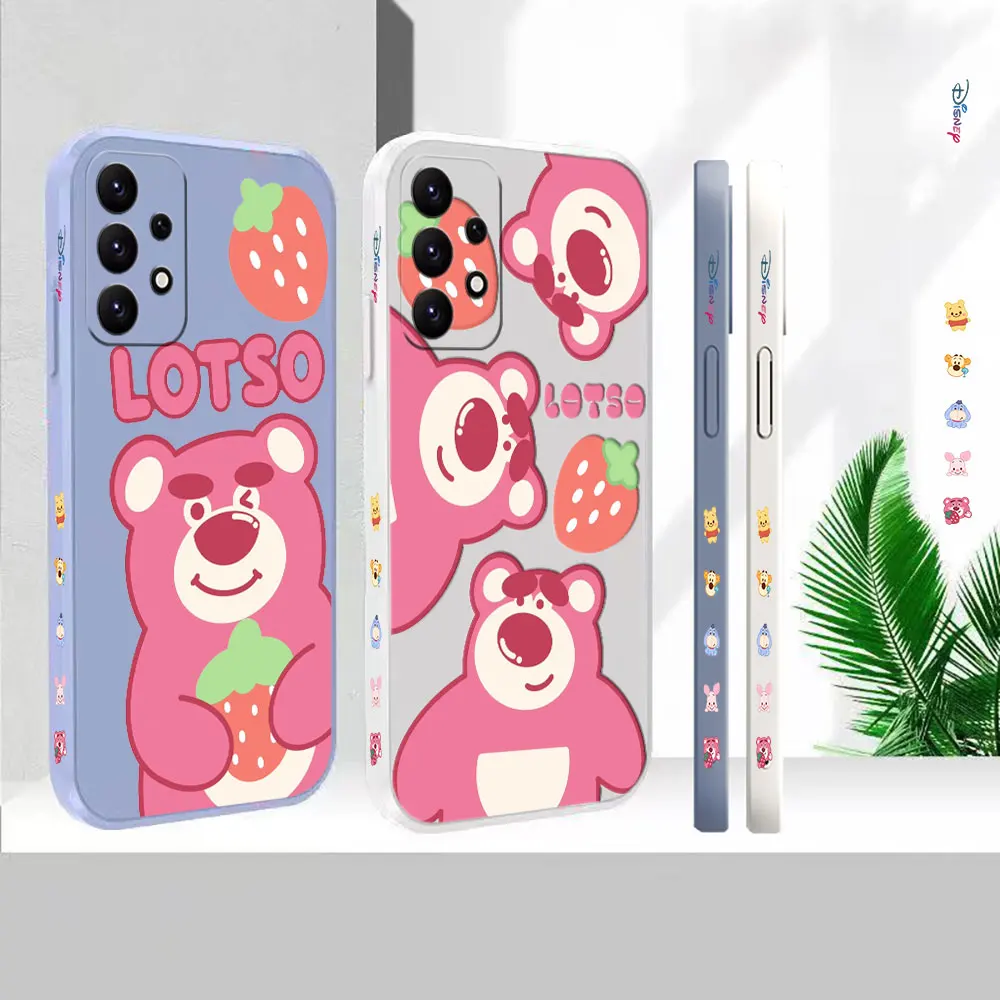 

Cute Lotso Toy Story Case For Samsung A91 A73 A72 A71 A53 A52 A51 A42 A33 A32 A31 A23 A22 A21S A13 A12 A02S AO3S 5G Case Cover