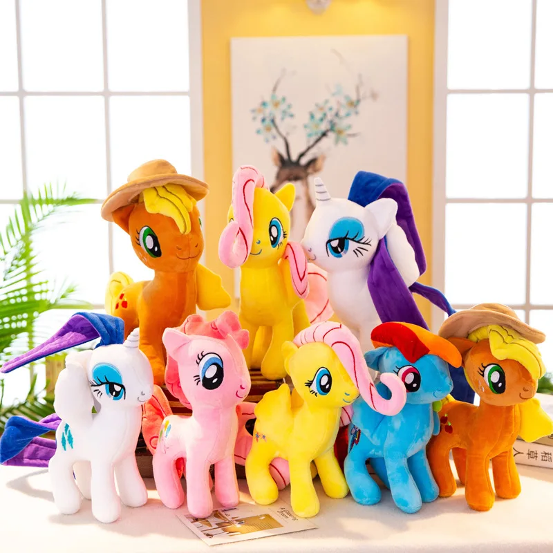 

20-50cm My Little Pony Toy Stuffed Plush Doll Pinkie Pie Rainbow Dash Movie&TV Unicorn Toys Friendship Is Magic For Girls Gifts