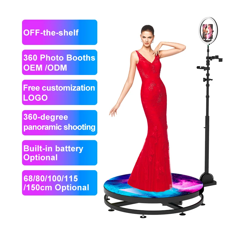 Портативная платформа для селфи 360°, вращающаяся на 360 градусов, для бизнеса, видеокамера, фотобудка, вендинговый аппарат, iPad Photobooth360, фотобудка (art.: 3920da3eb084f) - 3920da3eb084f