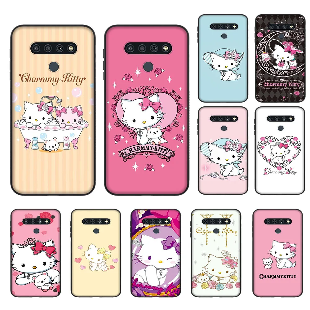 Charmmy Kitty Cover for OPPO Reno 7 Pro 6 5 5Z 5F 4 4F 4Z 2Z 2F Lite Black Phone Case