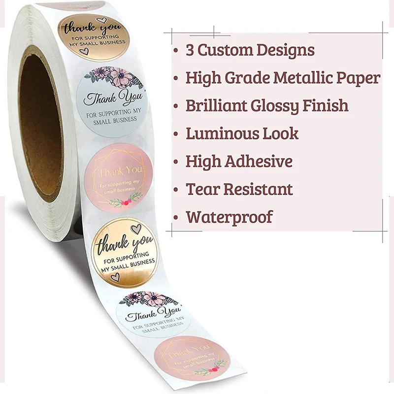 

Rolls Labels Handmade Crafts Decorations Sealing Stickers Thank You Stickers