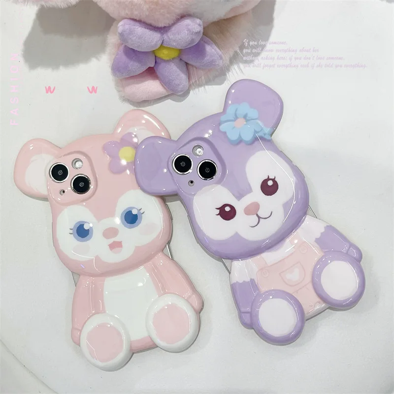 

Cartoon Bear Fox Case Cover for IPhone 11 12 13 Pro X XR XS Max Shockproof Phone Cases IPhone 13 Case