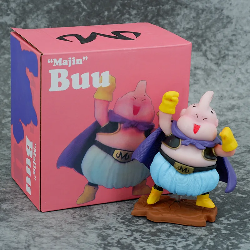 

9cm Cartoon Dragon Ball Kawaii gk Super Cute Devil MINI Fat Buu Anime Figures Box Desktop Model Christmas Ornaments Kids Toys
