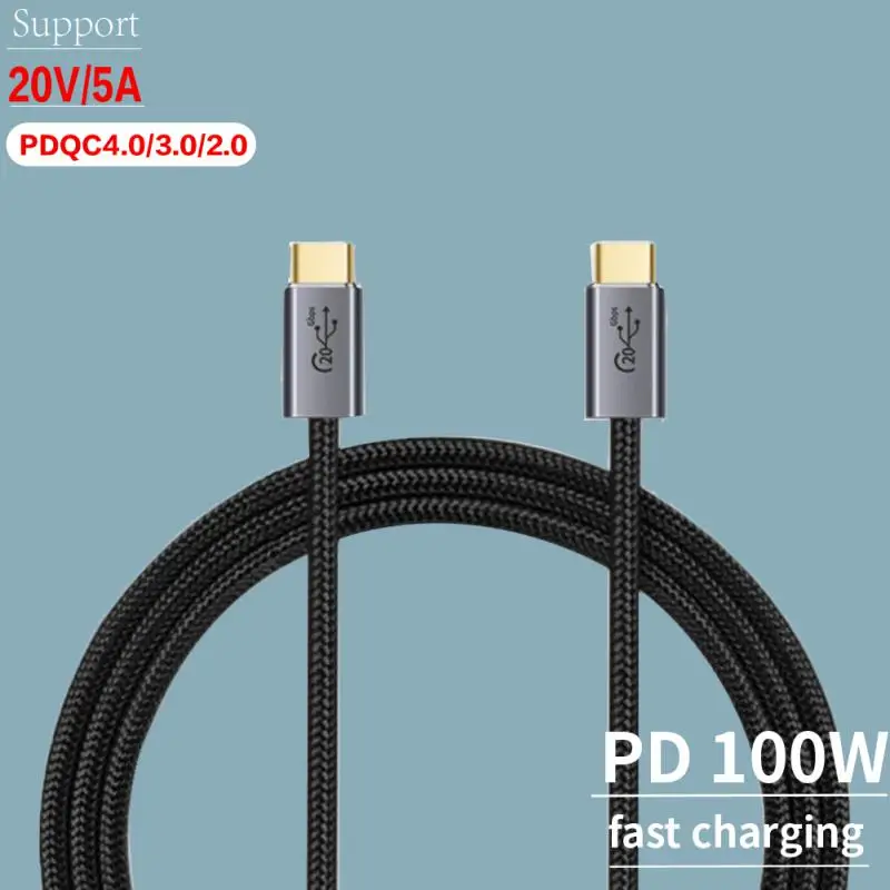 TYPE-C USB C к Type кабель для MacBook Pro Быстрая зарядка 3 0 100 Вт PD Samsung Xiaomi Mi зарядный |