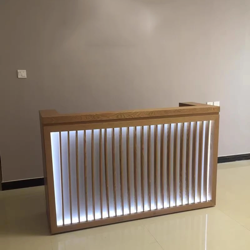 Деревянные центральные стойки регистрации для клиентов касса салона красоты