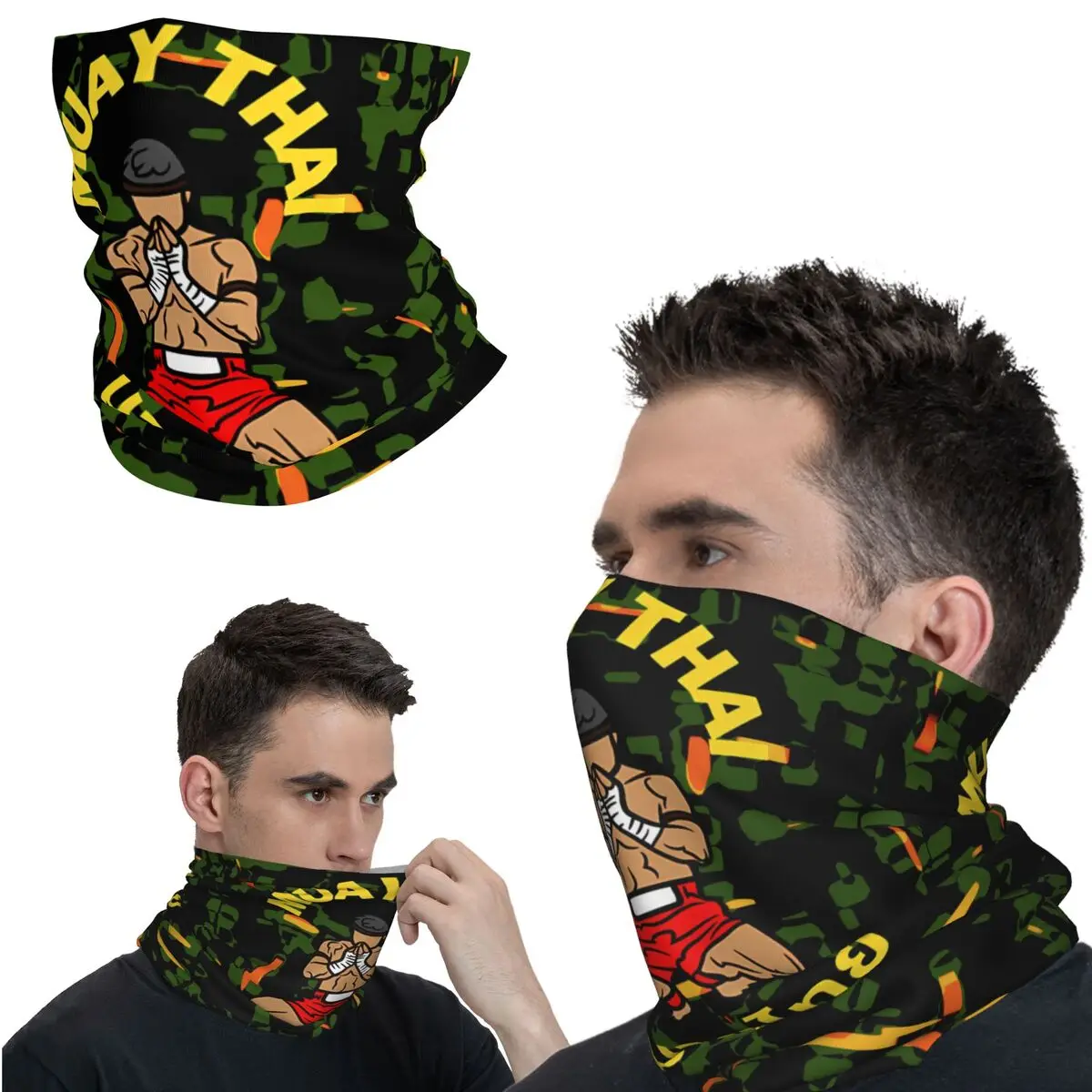 Бандана на бедра накидка шею для мотоцикла клуба Муай Тай мужская маска
